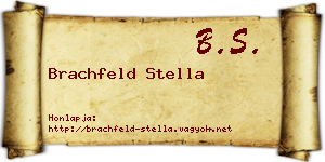 Brachfeld Stella névjegykártya