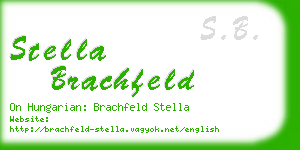 stella brachfeld business card
